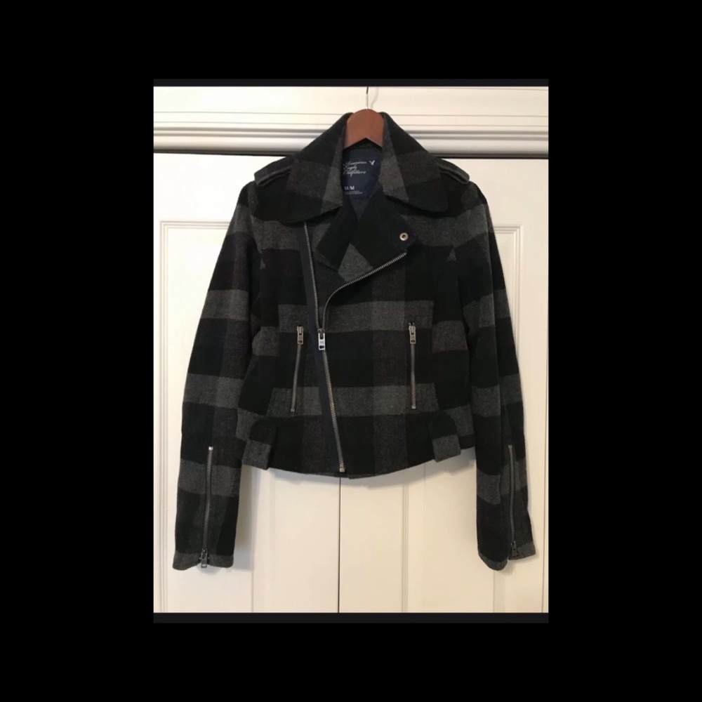 Wool American Eagle Moto Jacket